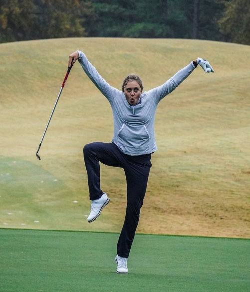 미국여자프로골프(LPGA) Q시리즈에서 안나린, 최혜진 프로와 경쟁하는 폴린 루생-부샤르의 연습라운드 때 모습이다. 사진제공=LPGA/Ben Harpring