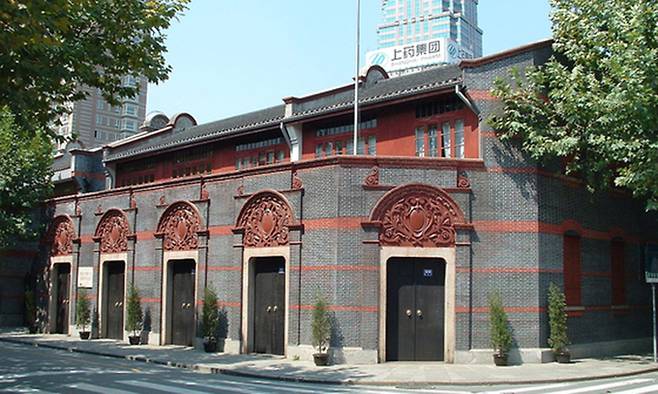 1921년 중국 공산당 1차 당대회 건물. 출처:위키피디아