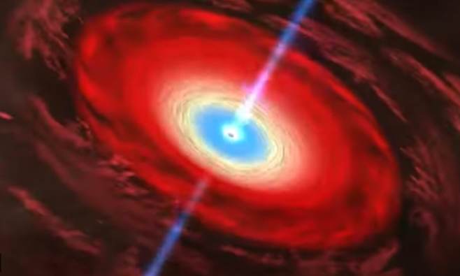 블랙홀에 ‘누출’ 존재…NASA 허블, 우리은하 중심서 ‘탐조등 빛 같은 제트’ 발견(사진=NASA)
