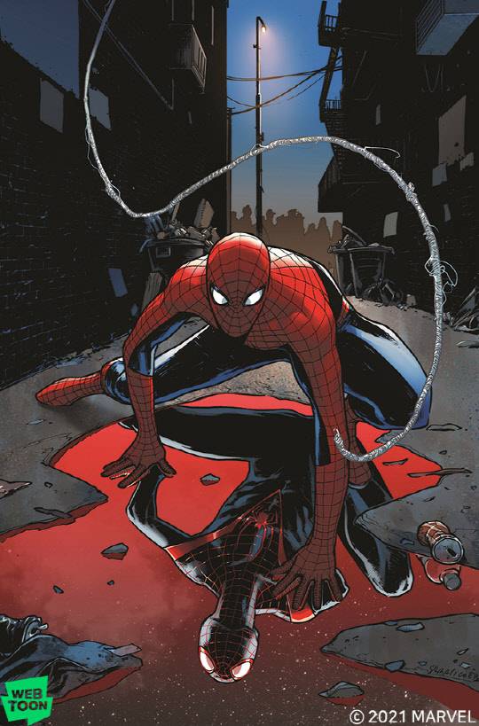 웹툰 '스파이더맨 단편선'. 네이버웹툰 제공