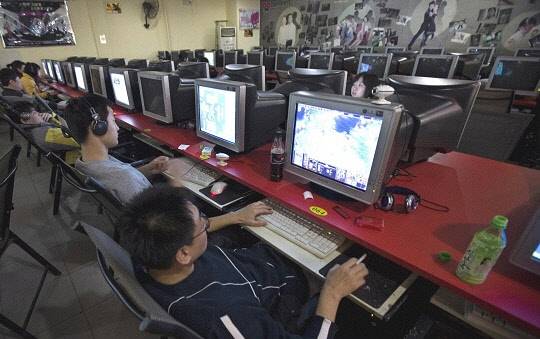 과거 중국의 PC방 모습. 기사와 직접적인 관련이 없습니다.   연합뉴스