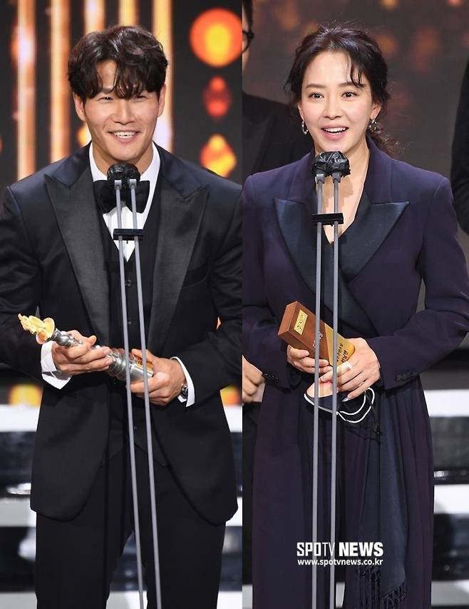 ▲ '런닝맨'을 이끌고 있는 김종국(왼쪽)과 송지효. ⓒ곽혜미 기자