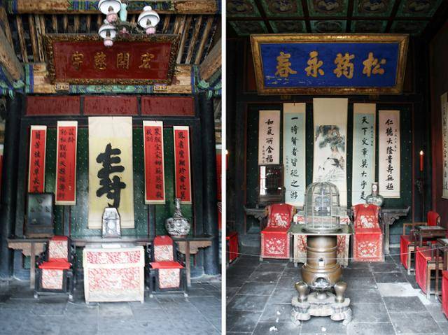 공부 객청의 '홍개자우'(왼쪽)와 '송균영춘' 편액. Ⓒ최종명