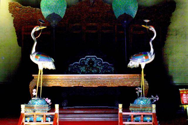 공묘 숭성사의 두 마리 선학. Ⓒ최종명