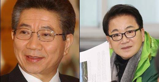 노무현 전 대통령(왼쪽), 정동영 전 민주평화당 대표. [사진 출처 = 연합뉴스]