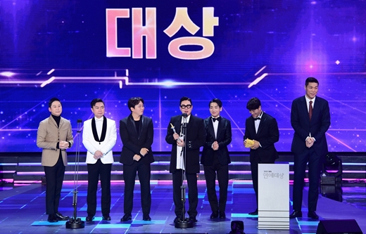 The terrestrial year-end awards have long been the first awards of 2021, since the authority of the awards fell to the ground.In the 2021 SBS Entertainment Grand prize held on the 18th, Grand prize was won by Ugly Our Little team.The producer award was for Lee Seung-gi (All The Butlers Integrated, Eat and Eat), and the new honorary Temple award was for Ji Suk-jin (Running Man).The best program awards were called Them Goal Hitting, Running Man, and the Grand Prize was won by Park Sun-young (Them Goal Hitting), Yang Se-chan (Running Man), Tak Jae-hun (Ugly Our Little, and Shoeless and Dolsing Forman).The impressive scene at the awards on the day was the embarrassing look of the winners on stage after the Grand Prize.The winners did not show their joy as much as they could, saying, I thought Lee Sang-min would receive it. The veteran Shin Dong-yup said, I know the hearts of viewers who watched to the end.Im sorry. Youre gonna think, Ill just give you one baby.Indecisive SBS maintained its position of Lets distribute everything throughout the awards.The modifier a meaningful prize that can be received only once in a lifetime was called five new awards, and the director who has never heard of the Entertainment Awards to take care of the biggest hit The Beating Girls this year appeared.The honorable treatment of Grand Prize candidates was also ambiguous.Ji Suk-jin, who was nominated for the Grand Prize this year along with Lee Sang-min, was given an unprecedented trophy called the Honorary Temple Award.There was a laugh on the spot, and there was a lot of criticism of SBS online.The entertainers who struggled all year to smile at the hard times of the whole nation with Corona 19 were enough to applaud each one.However, SBSs choice to lower its authority by tropy big release has made it impossible to applaud them.▲ Grand prize = Ugly Our Little team▲ Honorable Temple Award = Ji Suk-jin (Running Man)▲ Producer Award = Lee Seung-gi (All The Butlers Integrated, Eat and Eat)▲ Grand Prize = Park Sun-young (Them Hitting Theirs), Yang Se-chan (Running Man), Tak Jae-hun (Ugly Our Little, Shoes Take Off and Dolsing Forman)▲ Best Program Award = Sticking Girls, Running Man▲ Excellence Prize = Lim Won-hee (Take off shoes and stones foreman, Ugly Our Little Child), Kim Jun-ho (Take off shoes and stones foreman, Ugly Our Little Child), Strangers captain, Lee Ji-hye (Sangsangmong 2)▲ Excellent Program Award = Legendary Stage Archive K, Lowd, Shoe naked and stone-singing man▲ Special Prize = Baek Jong-wons Alley Restaurant▲ Best Couple Award = Lee Soo-geun x Bae Sung-jae (The Girls Hitting Goals)▲ Best Teamwork Award = All The Butlers Team▲ Best Family Award = Sangmong 2 Team▲ Next Level Award = Jang Do-yeon (I need a mans, The Tale of Tailing the Tail)▲ Directors = Should Beating Girls Season 1▲ Entertainment Impression of the Year = Shin Dong-yup, Tak Jae-hun, Lee Sang-min, Lee Kyung-gyu, Lee Seung-gi, Park Sun-young, Yoo Jae-seok, Ji Suk-jin, Kim Jong Kook, Kim Gura, Seo Jang Hoon,▲ Broadcast Writer Award = Jang Jung-hee (The Girls Hitting Goals), Yang Hyo-im (Running Man), Kim Yoon-hee (Kim Young-chuls PowerFM), and Hwang Chae-young (I Want to Know)▲ Radio DJ Award = Lee Sook-young (Love FM by Lee Sook-young), Boom (Boom Boom Power)▲ Rookie of the Year = Lee Seung-yeop (Eat and Gongchiri), Geumsae-rok (Baek Jong-wons Alley Restaurant), Park Gun (Ugly Our Little, Jungles Law), Lee Hyun-yi (Dongsangmong 2, Stranging Girls), Park Ha-sun (Park Ha-suns Cinetown