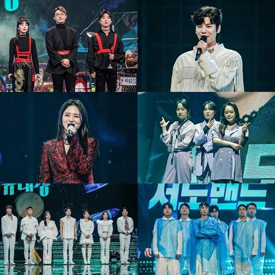 억스, 김준수,(사진 위에서 아래로) 김주리, 온도, 이상, 서도밴드./사진제공=JTBC