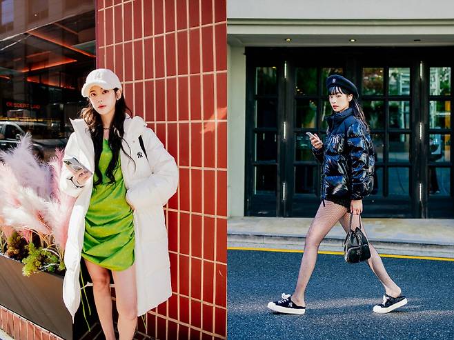 겨울의 생존 필수품으로 자리잡은 롱패딩 vs. 이번 시즌 대세로 떠오른 쇼트패딩. MLB 제공