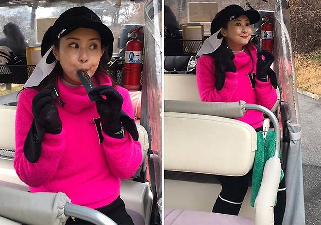 Actor Choi Jung-yoon has unveiled his latest in winter golf rounds.On the 23rd, Choi Jung-yoon posted several photos on his instagram.Choi Jung-yoon in the public photo is sitting on a golf cart wearing a bright hot pink knit golf suit and eating stick nutrition.Choi Jung-yoon, who seems to be in a golf round in cold weather, is wearing a thick glove and a fur hat.Choi Jung-yoon attracted attention because he opened his big eyes and made a pleasant expression.Meanwhile, Choi Jung-yoon married Yoon Tae-joon, a singer eagle five and Eland group 2, in 2011.She has a daughter Ji-woo, who was born in 2016, but recently announced that she is in the process of divorce in 10 years of marriage.He said he sold all of his cars and luxury bags, saying that he had no living expenses to raise his child alone in the recent SBS entertainment program I need a woman.At the time, he said, I was tired of things, I was not ashamed or embarrassed. I was glad and thankful that I had something to sell.