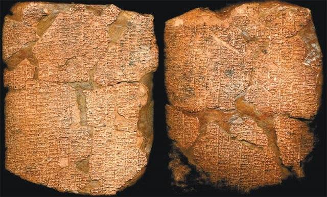 미국 펜실베이니아대 박물관에 보관돼 있는 수메르 점토판. 수메르 문명의 21번째 왕조인 아카드 왕국이 건설된 과정이 적혀 있다. 휴머니스트 제공