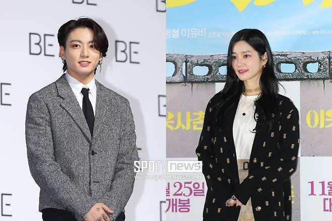 ▲ 열애설을 부인한 방탄소년단 정국(왼쪽)과 이유비. ⓒ곽혜미 기자