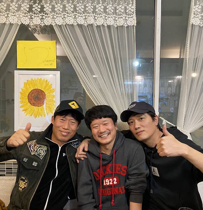 유해진(왼쪽부터), 이동용, 박희순(사진=이동용 제공)