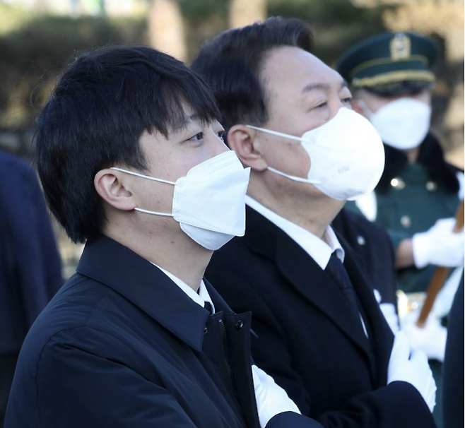 국민의힘 이준석 대표와 윤석열 대선 후보. / 사진=연합뉴스