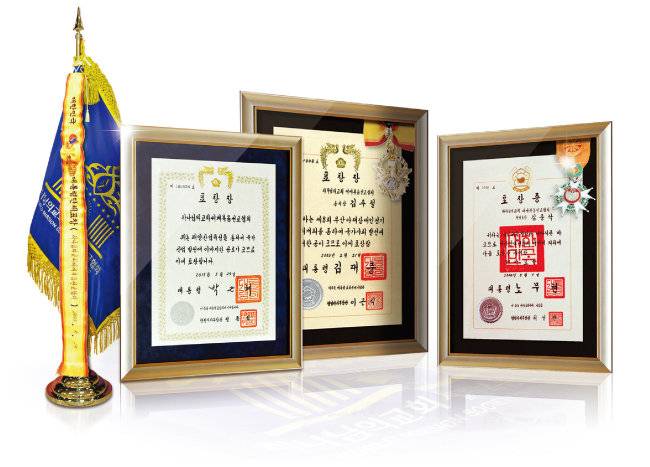 2003년, 2004년, 2015년 하나님의 교회가 받은 대한민국 대통령 단체표창, 정부 포장, 대통령 표창.