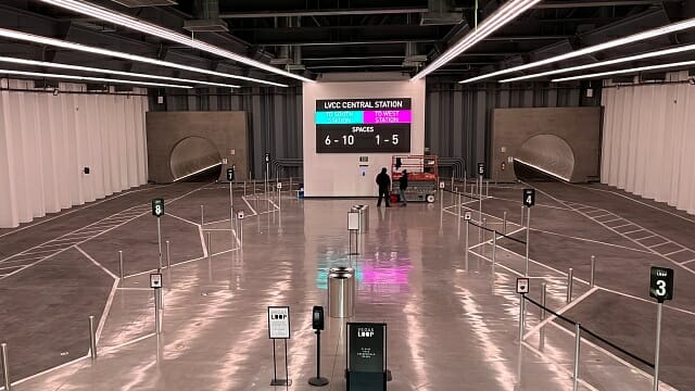 컨벤션루프 LVCC 센트럴 스테이션 내부. 지하 터널을 양 방향에 설치했다. (사진=지디넷코리아)
