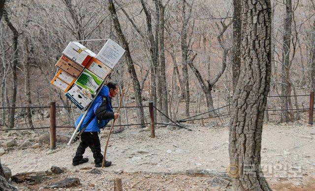 “다리는 다리대로, 짐은 짐대로 움직이면 넘어진다. 지게와 함께 흐름대로 걸어야 잘 간다.”