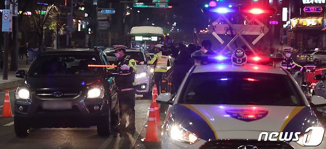 음주운전 단속 모습© News1 DB