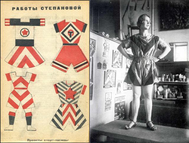 바르바라 스테파노바가 1923년 디자인한 스포츠 의류. togdazine.ru 제공