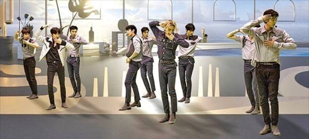 지니뮤직이 작년 선보인 아이돌그룹 SF9의 VR 콘텐츠. /지니뮤직 제공