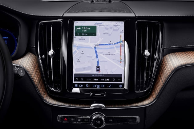 작년부터 볼보의 신형 SUV XC60에 탑재된 티맵모빌리티의 인포테인먼트 시스템. 티맵모빌리티 제공