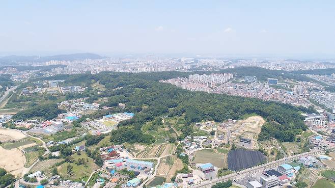 민간공영개발 추진되는 청주구룡공원.   청주시 제공