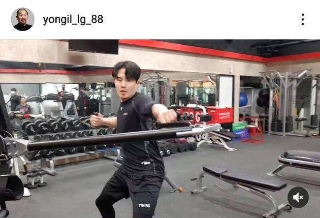 김용일 트레이닝 코치 인스타그램 캡처&nbsp;