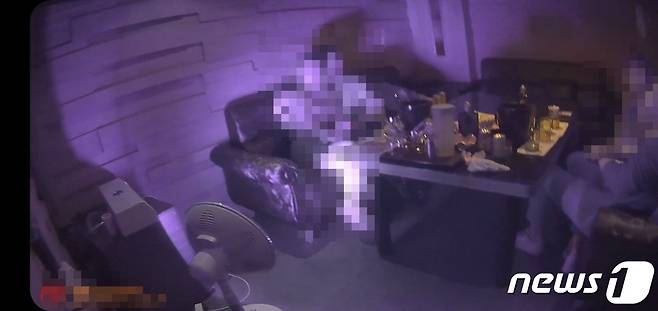 단속현장.(부산경찰청 제공) © 뉴스1