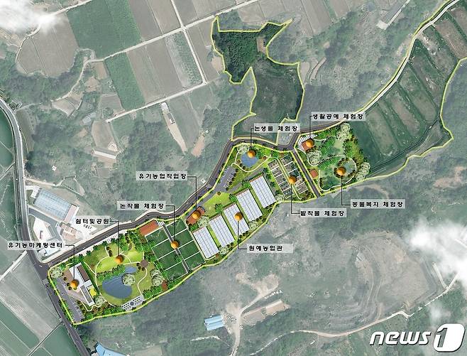 구례 친환경뉴기농업복합타운 배치도© 뉴스1
