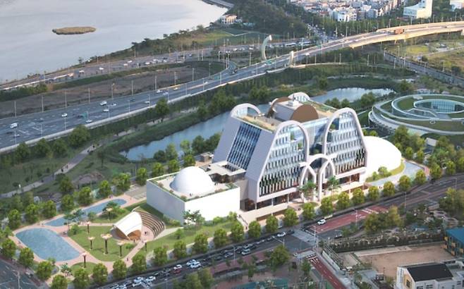 부산시 강서구 명지국제신도시 내에 들어서는 싱가포르 바이오제약기업 프레스티지바이오파마 부산 IDC 조감도ⓒ부산시