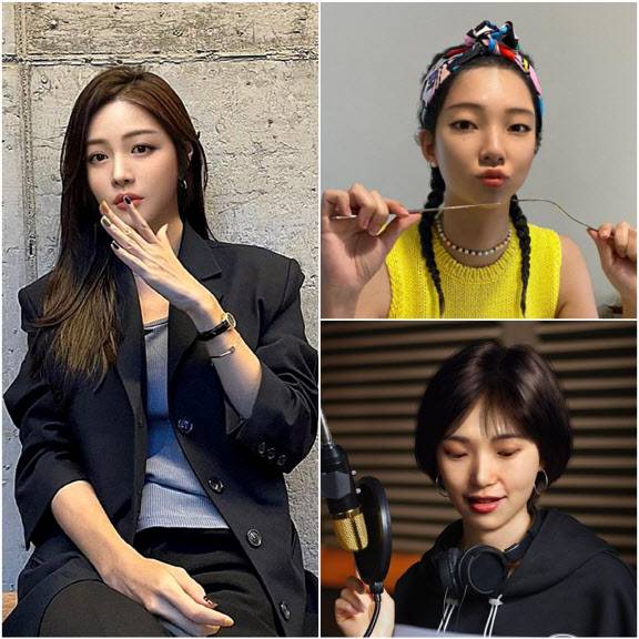 가상세계 ‘메타버스’가 각광을 받으면서, 이에 앞서 이 신세계를 주도할 ‘뮤즈’들이 속속 등장하고 있다. 롯데홈쇼핑 쇼호스트 ‘루시(왼쪽)’는 물론, 싸이더스스튜디오엑스 광고모델 ‘로지(오른쪽 위)’, LG전자 ‘김래아’.(사진=각 가상인간 인스타그램 캡처)