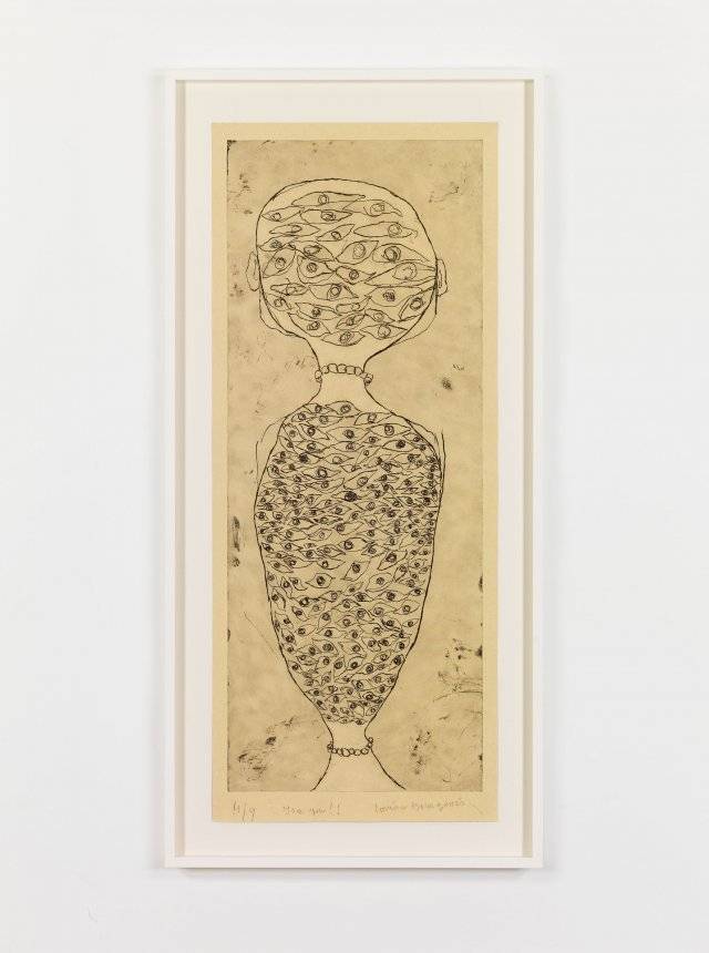 루이스 부르주아, 내면으로 향하기 #4 (난 네가 보여!), TURNING INWARD SET #4 (I SEE YOU!), 
2007 국제갤러리 제공 ¤The Easton Foundation/VAGA at ARS, New York/SACK, Seoul 
국제갤러리 전시에서는 이런 형태의 판화와 소규모 조각 작품을 감상할 수 있습니다.