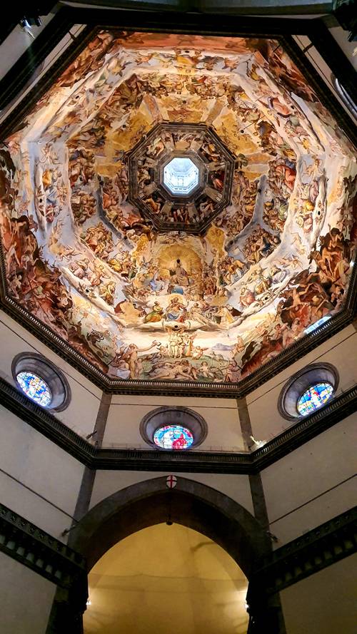 피렌체 두오모 천정 프레스코화 ‘창세기’와 ‘최후의 심판’