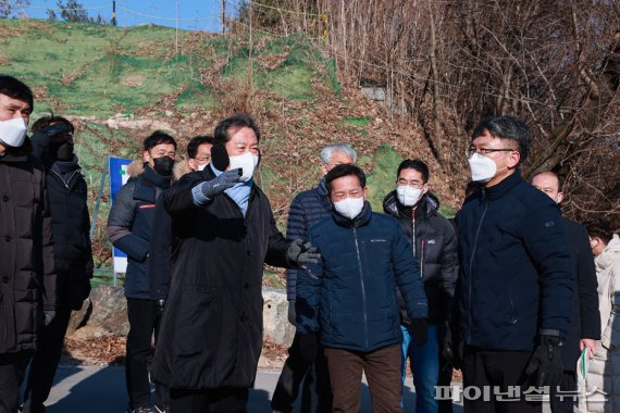 조광한 남양주시장 16일 일요일 청학밸리리조트 로드체크. 사진제공=남양주시