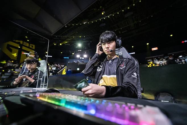 젠지 e스포츠 미드 라이너 '쵸비' 정지훈.&nbsp; &nbsp;라이엇게임즈&nbsp;