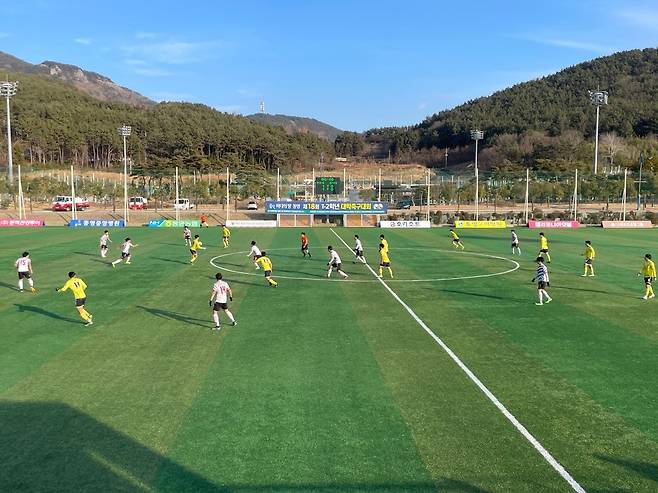 전주대와 경기대의 경기. [사진 한국대학축구연맹]