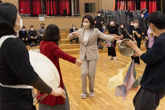 이재명 더불어민주당 대선 후보 배우자 김혜경씨(민주당 선거대책위원회 제공). © 뉴스1