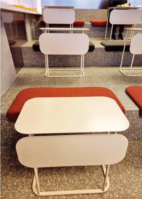 계단식 좌석 배치로 식사에 집중할 수 있다. [구희언 기자]