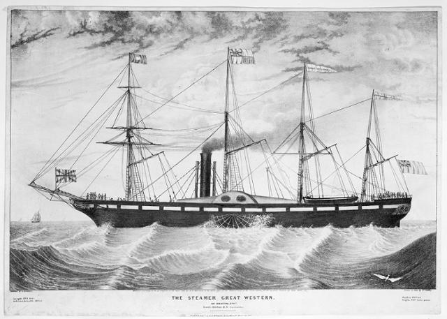 19세기 최고의 엔지니어 브루넬이 건조한 거대한 선박 가운데 하나인 그레이트 웨스턴호. 휴머니스트 제공