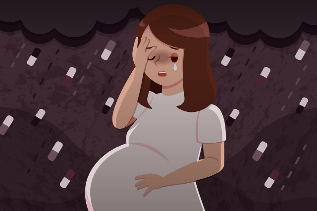 임신 3개월부터 출산 후 3개월의 생체 리듬의 변화가 우울증 발병 위험을 높일 수 있다는 연구 결과가 나왔다./사진=클립아트코리아