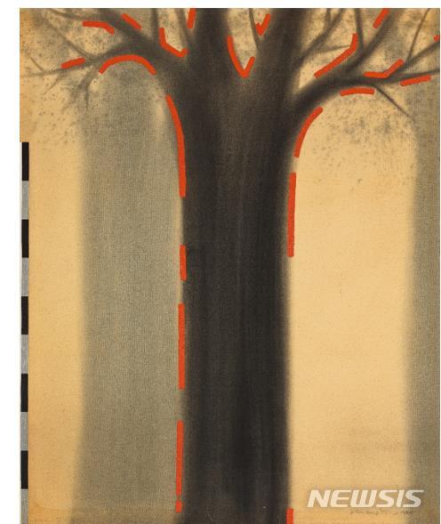 [서울=뉴시스]김구림, 'Line', acrylic on canvas, 172.1x141.4cm, 1985.12., 9000만 원~1억 6000만 원.