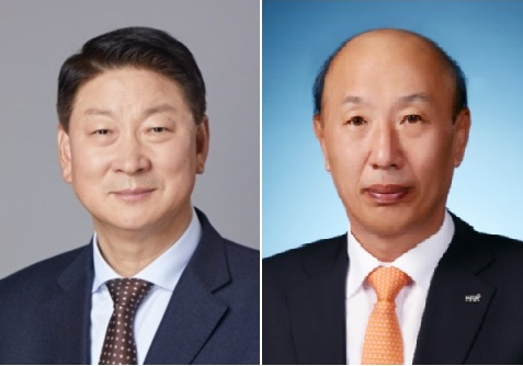 오화경 하나저축은행 대표이사(왼쪽), 이해선 전 한국거래소 시장감시위원장