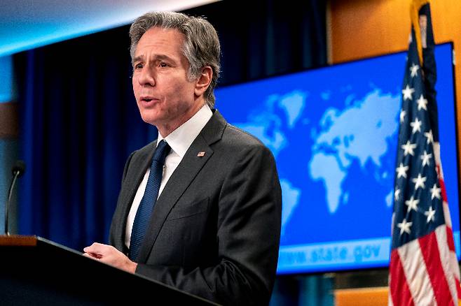 토니 블링컨 미 국무장관. 연합뉴스