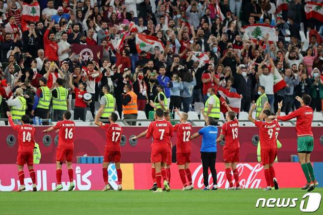 레바논 축구대표팀 © AFP=뉴스1