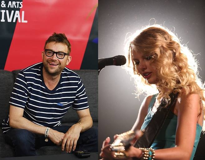 [서울=뉴시스] 데이먼 알반·테일러 스위프트. 2022.01.26. (사진= CJ ENM·유니버설뮤직 제공) photo@newsis.com*재판매 및 DB 금지