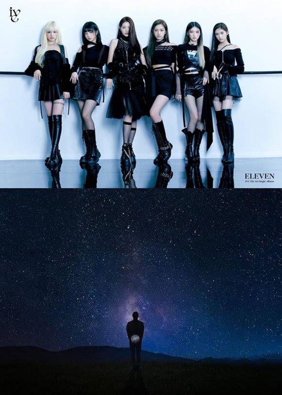 걸그룹 아이브(위)의 '일레븐'과 래퍼 비오의 '카운팅 스타'가 음원 사이트 상위권을 차지하며 리스너들의 큰 사랑을 받고 있다. /스타쉽엔터테인먼트 제공, 앨범 표지