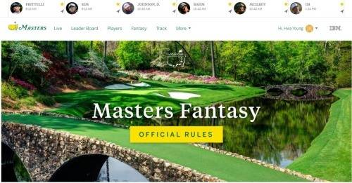 마스터스는 지난해부터 베팅게임 판타지 골프를 대회 홈페이지에 구현했다.