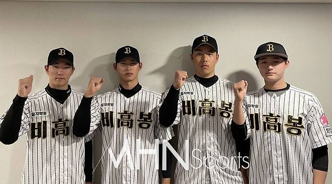 투수 장원빈, 변관호, 이동현, 이우현 제공ㅣ비봉고등학교 야구부
