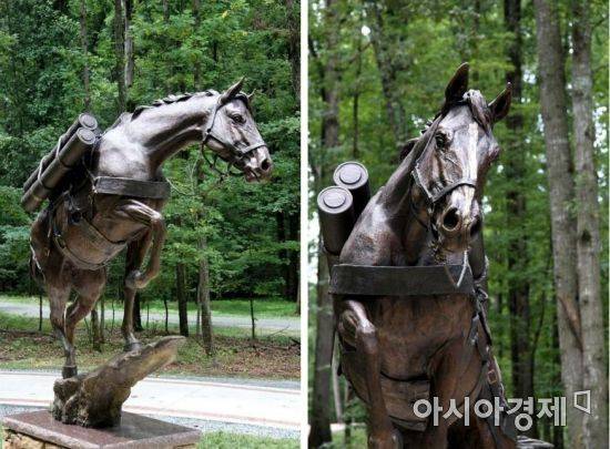 렉싱턴 호스 파크에 세워진 레클리스 동상 [연천군]