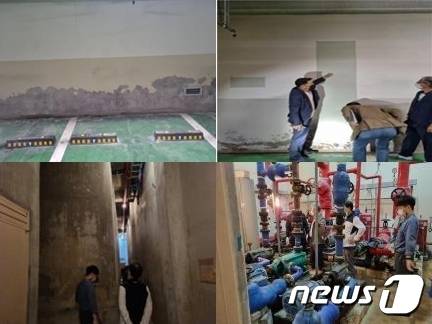 노후 공동주택 시설보수공사의 공법, 공사 시기, 유지·관리 등을 자문하는 ‘공동주택 기술자문단’이 경상도내 아파트 현장을 살피고 있다.(경남도 제공)2022.2.4.© 뉴스1