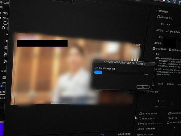 유튜브 채널 편집자로 일했던 김모씨가 편집 중이던 모니터 화면. 김씨는 당시 구독자 50만 명 규모의 또 다른 유튜브 채널에서도 일했는데 "컷편집, 자막 처리, 효과 작업까지 다 해서 1분당 1만 원"이라는 통보에 따랐을 뿐, 근로계약서는 작성하지 않았다. 김씨 제공